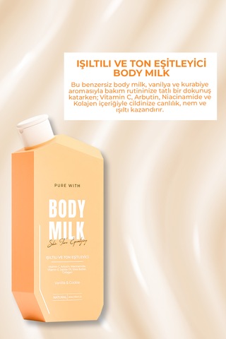 Shea Özlü Vanilya Kokulu Işıltılı Vücut Sütü 250 Ml Ton Eşitleyici Nemlendirici