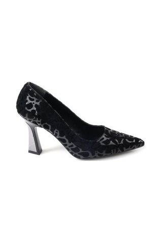 Papuçcity Dnz 03014 8,5 Cm Topuklu Kadın Desenli Stiletto Ayakkabı 001