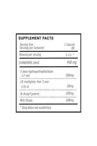 Swiss Stanodrol Na C+milk Thistle+beta Hydrox 450mg 80 Capsul