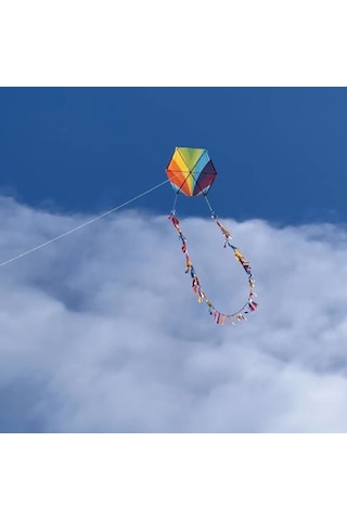 Naylon Altıgen Uçurtma - Rengarenk