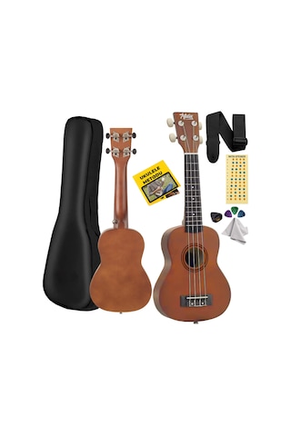 Midex UKX-233M Kahverengi Concert Ukulele (Askı Çanta Metod Pena)