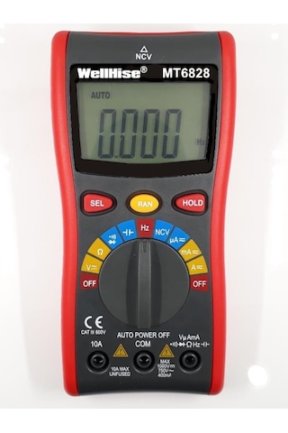 Wellhise MT 6828 Dijital Multimetre Ölçü Aleti