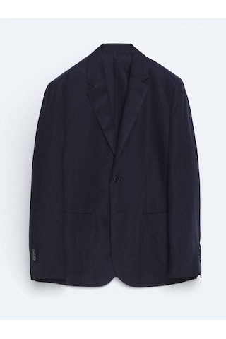 Kip Renkli Mikro Modern Fit %100 Keten Ceket Renkli
