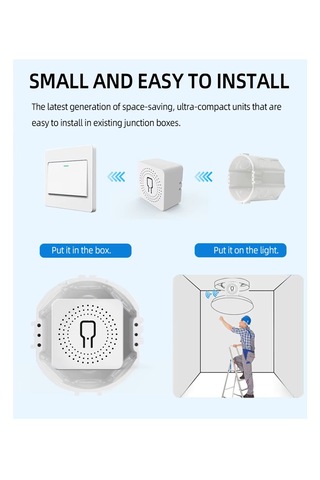 Tuya Zigbee Nötr Gerektirmeyen 1ch Nötrsüz Akıllı Röle Akıllı Anahtar