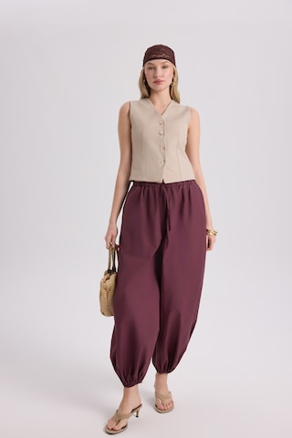 Mai Collection Mai Studios Co. Velora Bordo Poplin Şalvar Pantolon Bordo