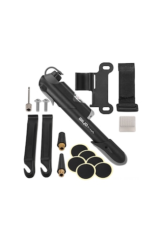 Springsun Hafif Ve Güçlü Gp-41s Bisiklet Pompası - 120psı Basınç, Otomatik Vana, Tamir Seti Dahil