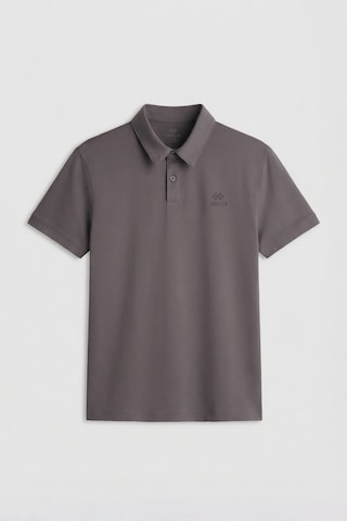 Tommylife Tommy Life Koyu Gri Basic Logolu Standart Kalıp Triko Polo Yaka Erkek T-shirt - 87748 Koyu Gri