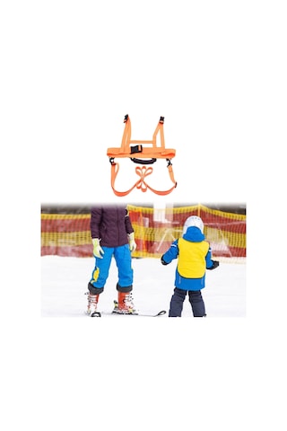 Homyl Çocuklar Kayak Snowboard Eğitim Koşum Takımı Kaykay Turuncu