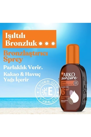 Arko Suncare Güneş Bakım Yağı, Spf+, 220 Mililitre Sku: Smg8690010491558 Açık Bej