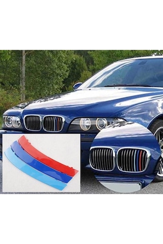 Bmw E39 5 Serisi M Stil Panjur Şeridi 1995-2003 Böbrek Klipsi  Panjura Uyar Uyumlu  -