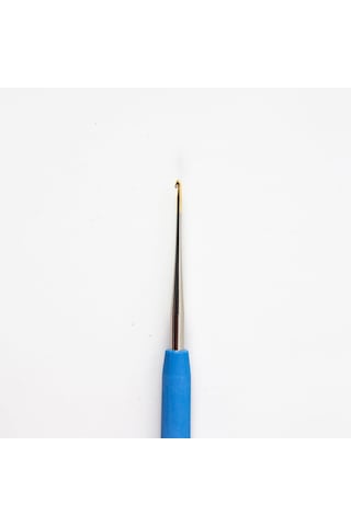 Abarta Tulip Silikon Elastik Saplı Dantel Tığ No:12 & 1.00mm -mavi No 12 - 1 Mm