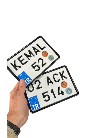 Bisiklet Plaka, Dekor Plaka, 12x18cm Motor Plakası