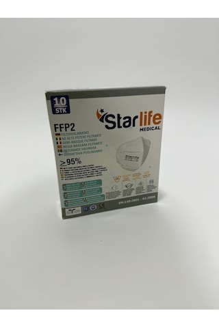 Starlife Ffp2 Ventilsiz Toz Maskesi 10 Adet