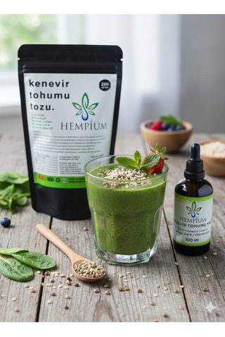 100 Ml Kenevir Yağı Ve 250 Gr Kenevir Tozu