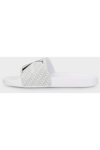 Calvin Klein Kadın Terlik Yw0yw01407 01w Beyaz-siyah Beyaz - Siyah