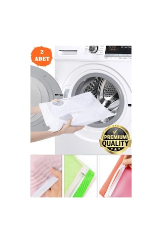 Tois Baby 2 Adet Fermuarlı Ayakkabı Yıkama Filesi Beyaz Çamaşır Ayakkabı Düzenleyici