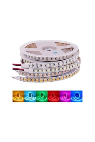 Led Şerit Bant 5 Metre 2835 Smd 12v Yeşil Işık 240 Led/m Ip20 Aydınlatma Kendinden Yapışkanlı