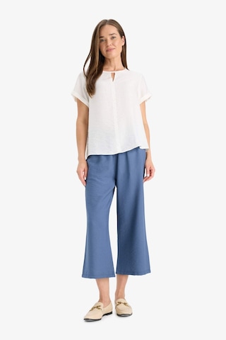 Defacto Regular Fit Yuvarlak Yaka Kısa Kollu Bluz C8831ax25smer105 Ekru