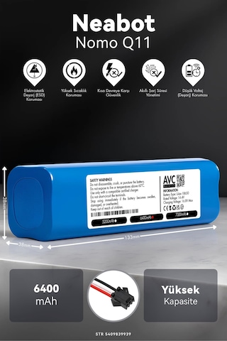 Neabot Nomo Q11 6400mah Robot Süpürge Bataryası K.k
