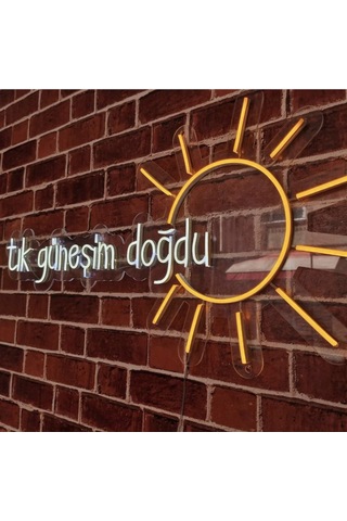 Tık Doğdu Güneşim Neon Led Aydınlatma Renkli