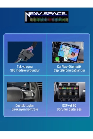 Renault Clio 4 Android 2016-2019 Uyumlu 6gb Ram 128gb Rom Carplay Multimedya