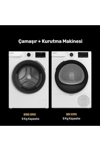 Arçelik 9100 Dmx Çamaşır Makinesi - 901 Kmx Kurutma Makinesi