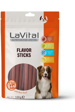 Lavital Sığır Etli Yumuşak Çubuk Köpek Ödülü 100 Gr