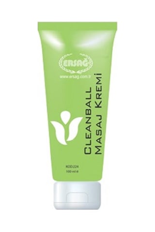 Ersağ Cleanball Masaj Kremi Yeşil Krem 100 ML