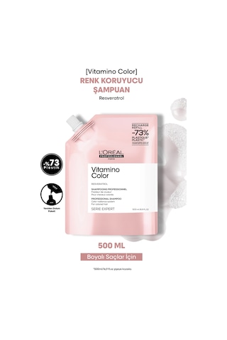 L'Oréal Professionnel Vitamino Color Boyalı Saçlar İçin Renk Koruyucu Şampuan Refill 500 ML