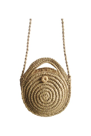 Dachuang Kadınların Straw Dokuma Crossbody Bag Tatil Alışverişi İçin Yaz Nedensel Plaj Çantası Çok Renkli