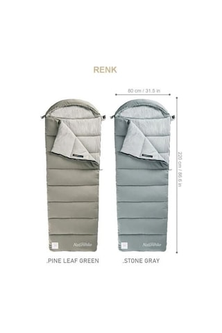Naturehike M300 -13 Derece Gri Uyku Tulumu Gri