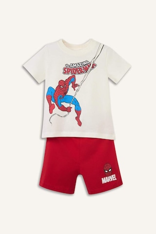 Defacto Marvel Spıderman 2li Pijama Takımı Erkek Bebek H3502a526smrd79 Kırmızı-rd79