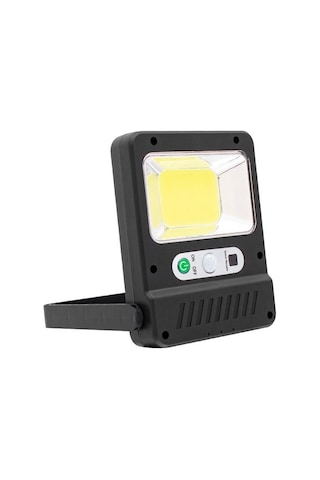 Powermaster Yx-607 Cob Ledli Solar Panelli Hareket Sensörlü Çok Fonksiyonlu Lamba Siyah
