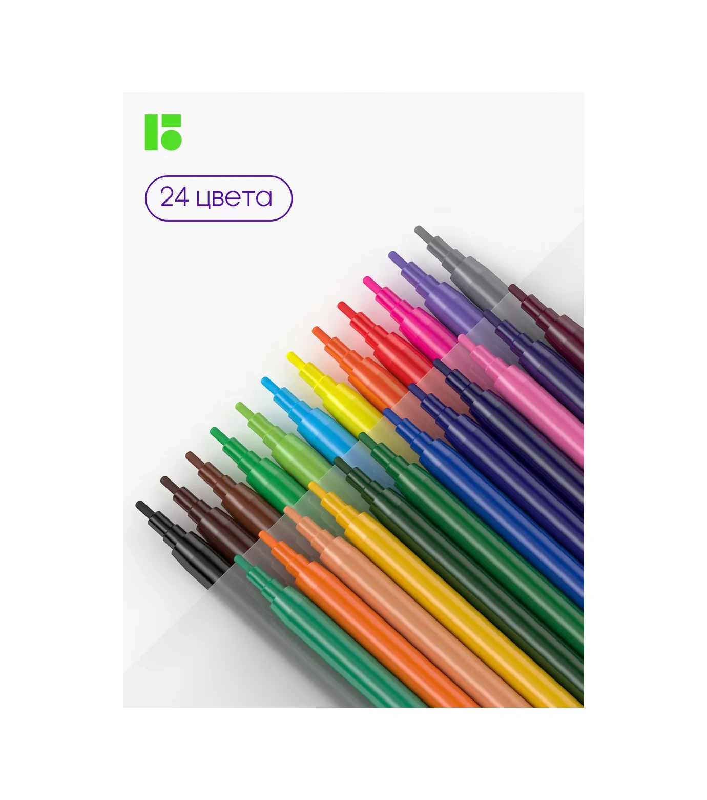 Berlingo Okul İçin 24 Renkli Yıkanabilir İşaretleyiciler 8883851