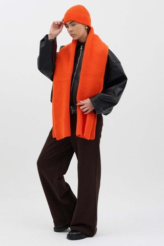 Buly Fitilli Örme Atkı Orange