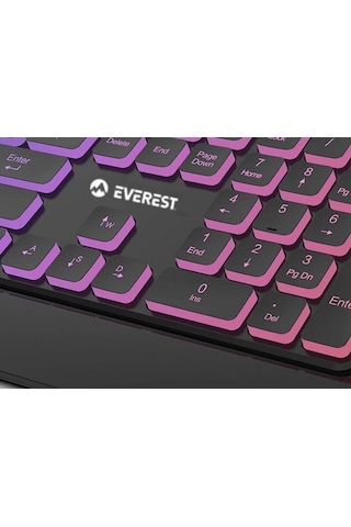 Everest KB-R59 Forza USB Rainbow Multimedya Oyuncu Klavye