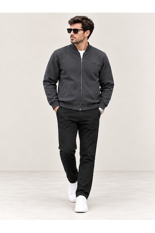 Vigoss Erkek Ferm. Bomber Sweat 63183-30364 Füme