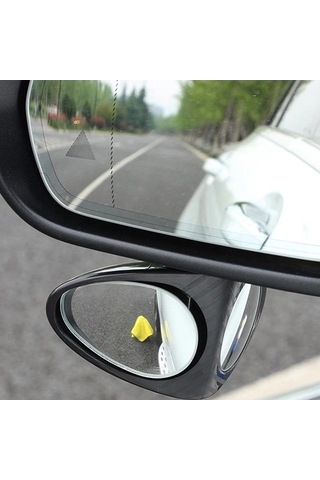 Createtech Yuvarlak Yardımcı Vites Ve Tekerlek Rd-a-car Ön Küçük Kör Çift Ayna