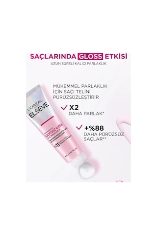 L'oreal Paris Elseve Glycolic Gloss Mükemmel Parlaklık İçin Pürüzsüzleştirici Saç Kremi 150 Ml