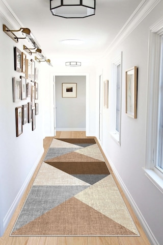West Home Makinede Yıkanabilir Kaymaz Taban Leke Tutmaz Modern Kesme Yolluk Mutfak Yolluk Halı Yolluk Wh 447 Sand Yolluk