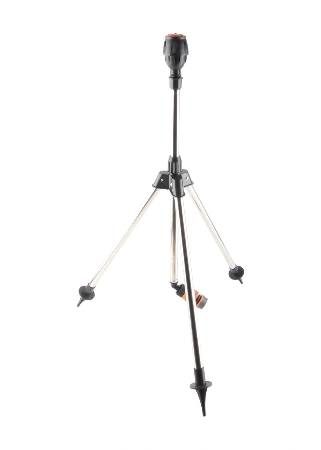 Vkemall Çelik Tripod Sulama Sprinklerı 360 Derece Dönen Bahçe Çim Çölçeği İçin Yüksekliğini Ayarlayabilir Otomatik Sulama Aleti