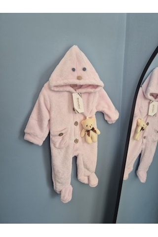Gunes7 Peluş Bebek Uyku Tulumu Pembe
