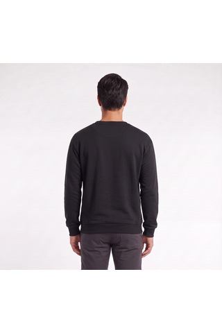 Usa Sarı Boğa Baskılı Siyah Erkek Sweatshirt 11913