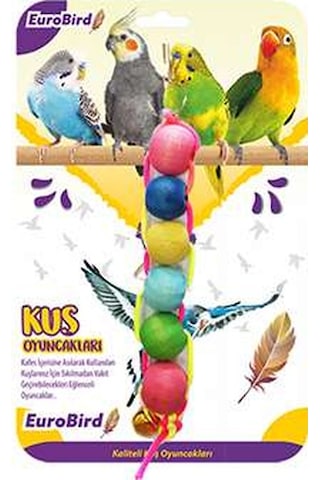 Eurobird Kuş Oyuncağı Renkli Dizili Boncuk Standart