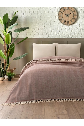 Battaniye Pamuk Miren 180x200 Cm Kiremit