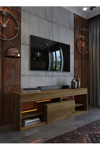 Resital Ledli Tv Ünitesi L1501-2 Ceviz Ceviz