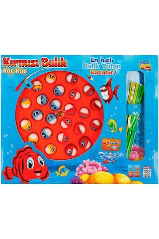 Kayyum Oyuncak Kırmızı Balık Kaç Kaç Balık Tutma Oyun Seti 4010