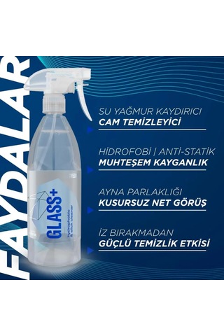 Gyeon Q²m Glass+ Plus Araç Cam Yağmur Kaydırıcı Su İtici Ve Temizleyici - 500 Ml -hidrofobik Parlak A