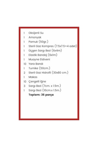 Tekne İlkyardım Çantası
