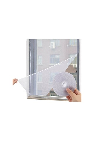 Pencere Sinekliği 130 X 150 Cm Sineklik Tülü Hazır Kendinden Yapışkanlı Cırt Bantlı Sinek